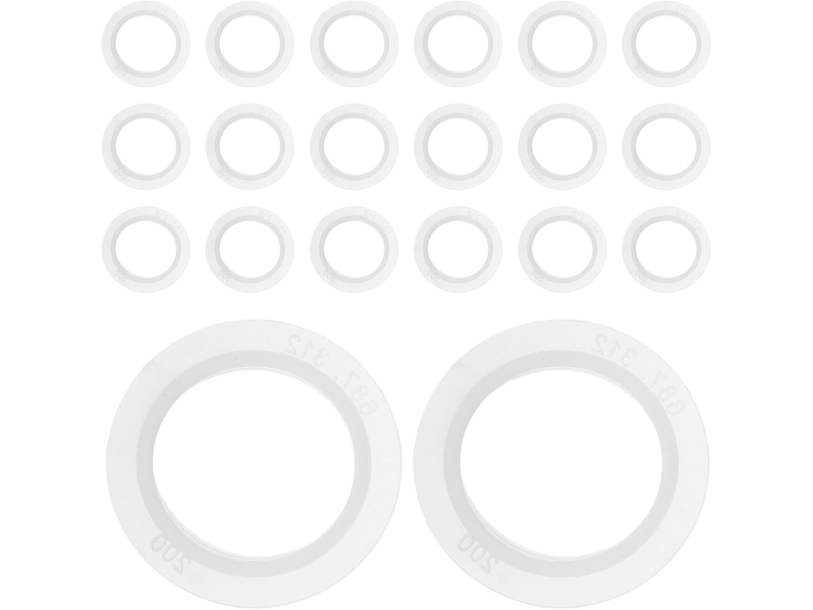 Kit Com 20 Arruelas De Vedação Brancas Para Sensores De Marcha À Ré.