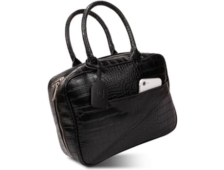 Lancheira MASTER SWISS Classic Croco Preto