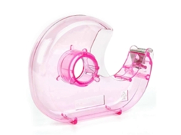Dispensador De Fita Adesiva Transparente De Mesa, Em Plástico, Portátil E Leve, Para Escritório, Casa E Projetos Diy, 10 X 7,2 X 2 Cm, 18 Mm De L