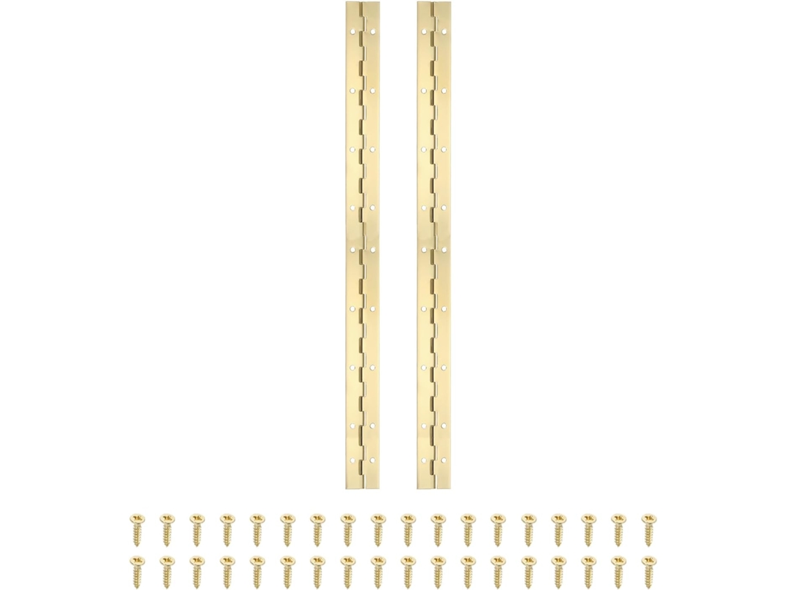 Dobradiça Contínua De Piano 18x1,2 Polegadas, 2 Peças, Aço Inoxidável