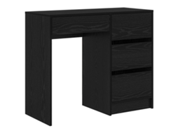 Conjunto 1 Secretária De Computador Vidaxl Preto Derivados De Madeira (90 X 37.5 X 75 Cm)
