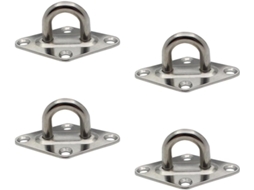Conjunto De 4 Fechos Porta Fixos Em Formato Losango 5mm Com Fivela Dobrável Acessórios Portão E