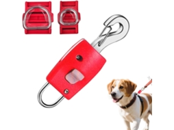 Mosquetão para corda de cachorro, liberação rápida com conexão