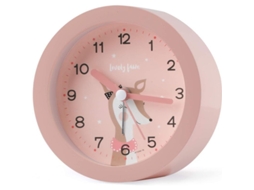 Reloj Despertador Analógico Silencioso Para Niños Con Luz Nocturna Portátil De Viajes Cute Para Niñas Y Niños Rosa
