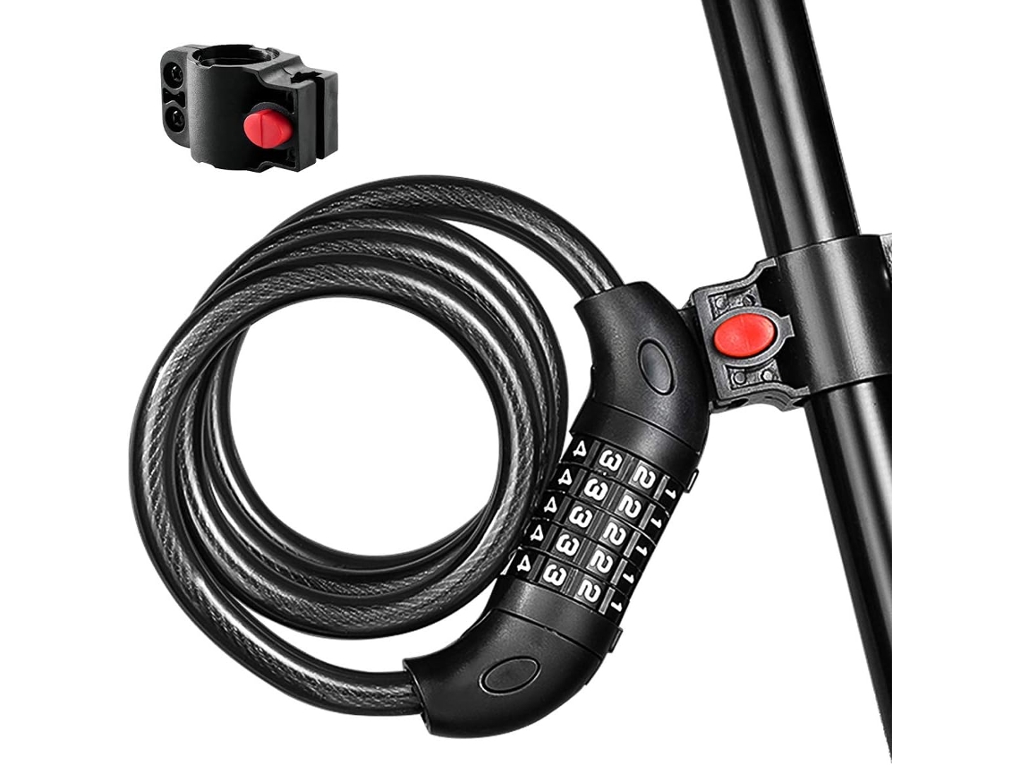 Cadeado De Cabo Para Bicicleta, Scooter, Motocicleta E Portão. Aquaforge
