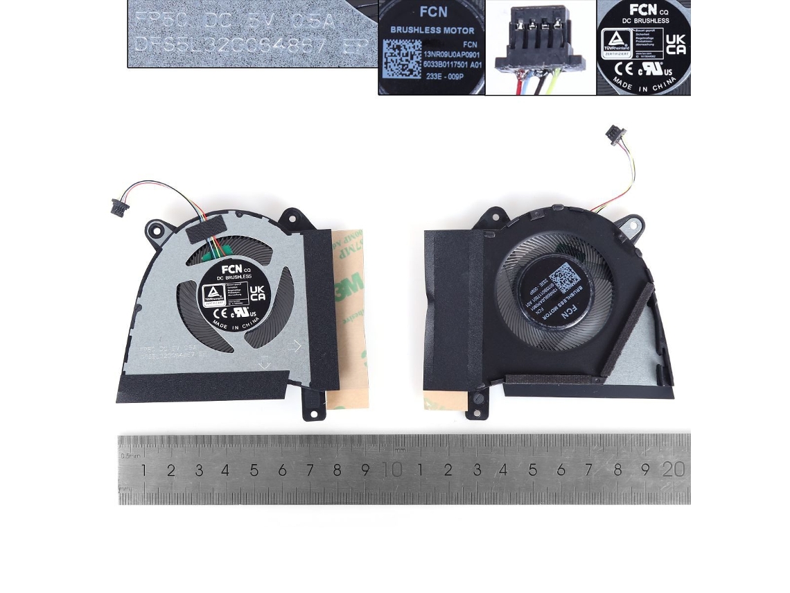 Ventoinha de CPU para laptop Asus Rog G14 Ga402r Ga402rj/k compatível com 2022