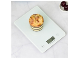 Balança Eletrônica de Cozinha, Precisão para Alimentos 5 Kg/1 G com Vidro Temperado Ultrafino, Tela Lcd Multifuncional Retroilumi AQUAFORGE