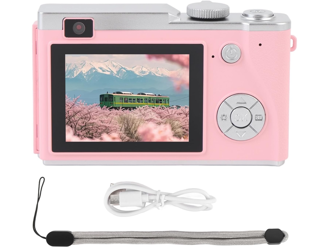 Câmera Digital Com Ecrã Ips 4k De 2,4 Polegadas, 64mp, Zoom De Foco De 16x