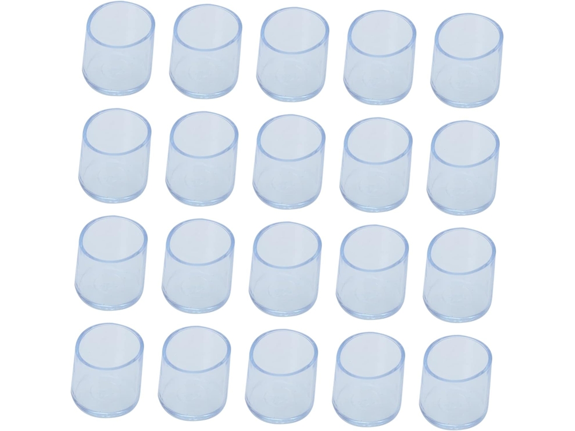 Conjunto De 20 Protetores Pvc Para Pés Cadeiras, Antiderrapantes E Espessos, Ideais Para Proteger Móveis, Mesas E