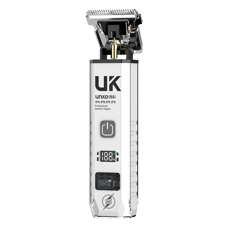 Máquina de Cortar Cabelo Automática, Barbeador Elétrico, Recarregável MDUG (branco)