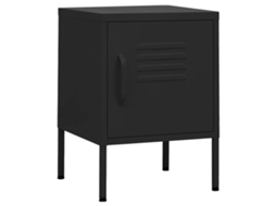 Nightstand, Nightstands Vidaxl Preto Aço (n/a)