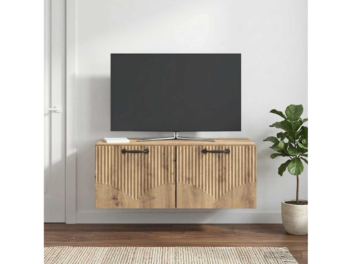 Vidaxl Gabinete De Tv De Parede 78,5 X 41 X 30 Cm Carvalho Arttisan