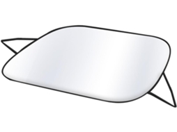 Protetor solar portátil para para-brisa de carro com revestimento de nylon e algodão.