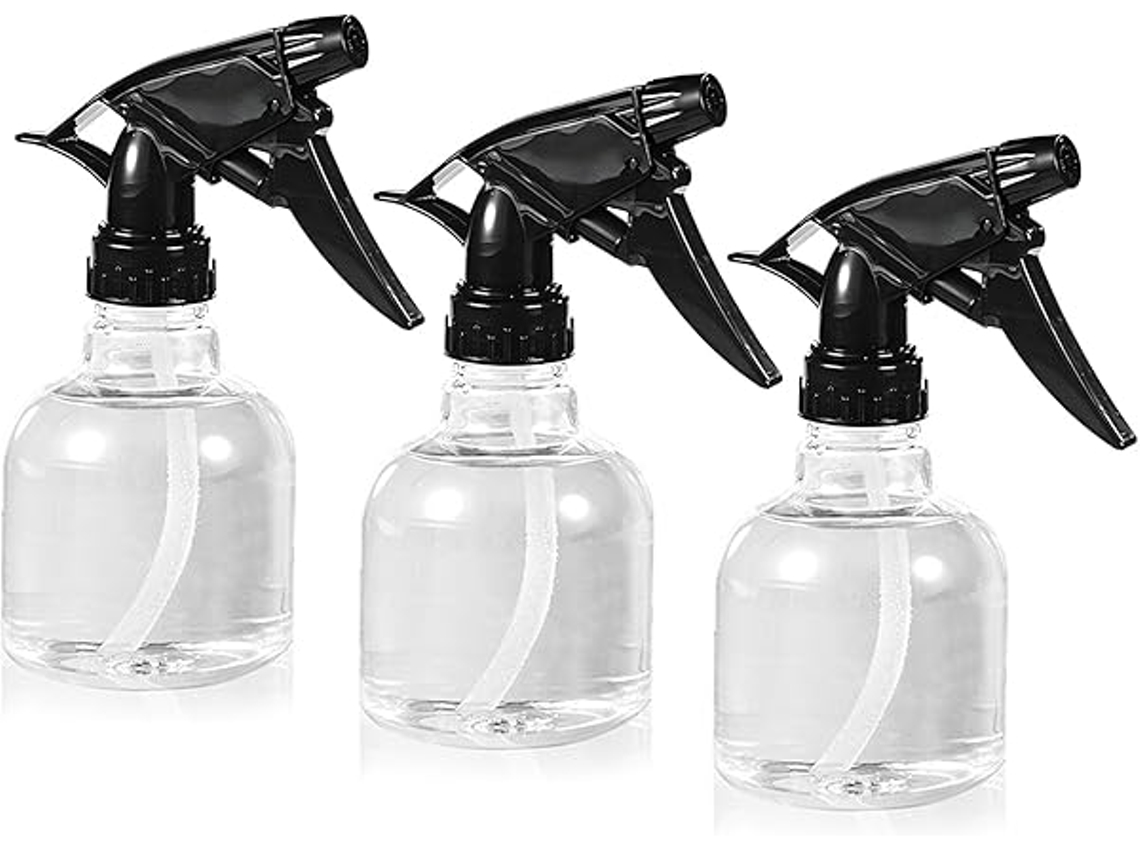Frasco pulverizador STELASPLEN 250ml, para gel de cabelo, 3 unidades