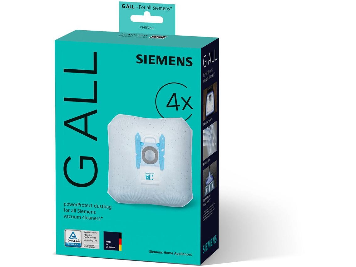 MohMus 10 Premium Sacchetti per Aspirapolvere Siemens: Green Energy ohne Korb, VS06GP1266/03, Floorjet Tris, VS55E20/06, VS 50 D 00 bis 59 D 99, VS50B00, Synchropower Bagless, VS91A01/02