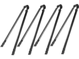 Pinça Ergonômica Pretyzoom De 4 Peças Para Churrasco E Lareira Ferramenta Prática Reutilizável Camping