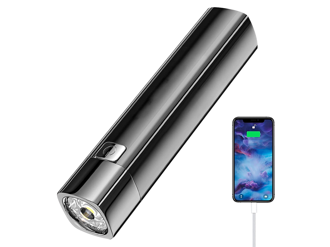 Mini Lanterna Lanternas Recarregáveis Usb Lanterna de Energia Móvel Bateria Embutida Aplicável para Leitura Noturna Ciclismo Acampamento