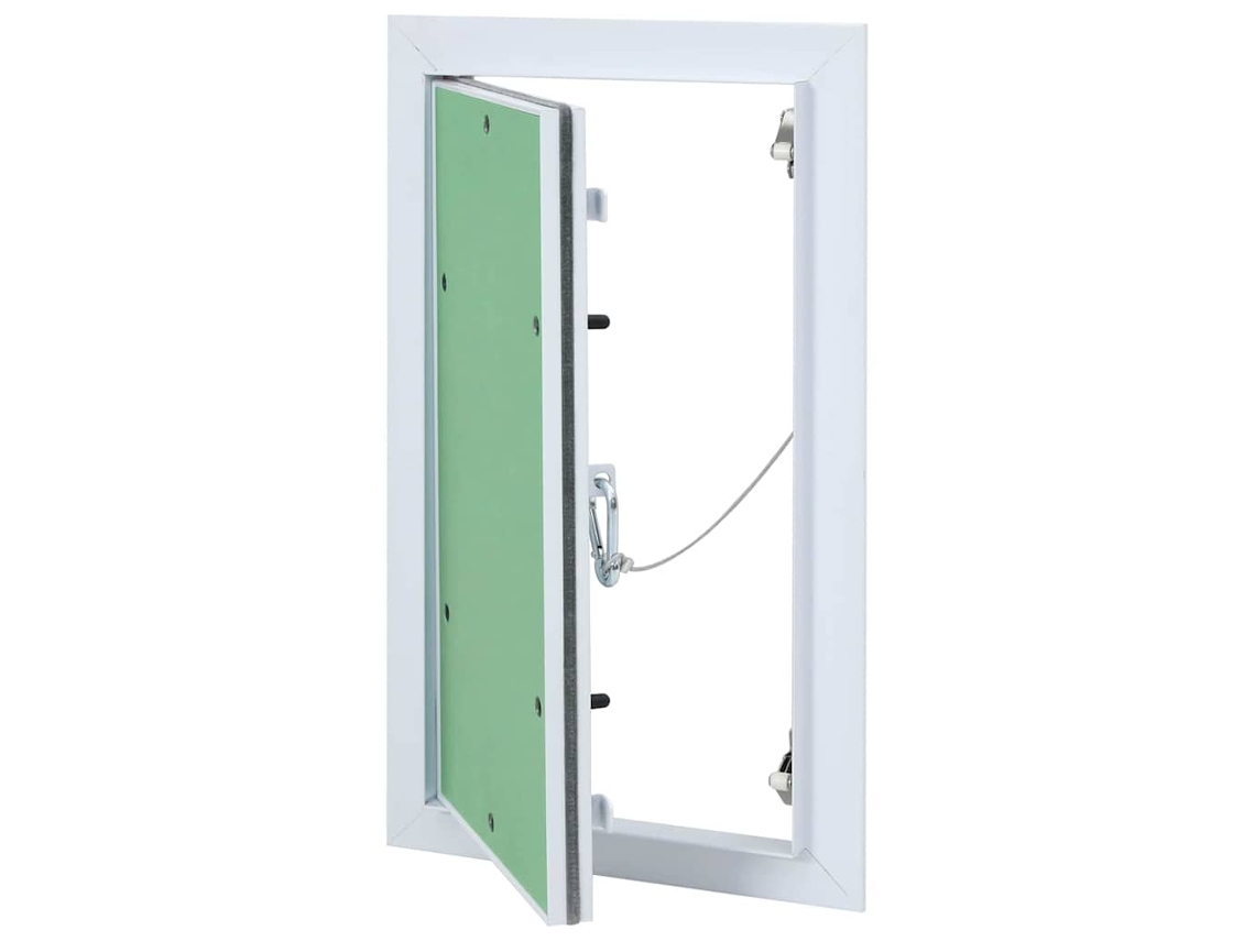 Vidaxl Painel De Acesso Verde E Prata 30 X 55 Cm Alumínio E Gesso