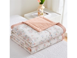 Colcha Acolchoada Fansu Capa de Cama Manta para Ar Condicionado Edredom Conjunto 100% Algodão Sofá com Estampa