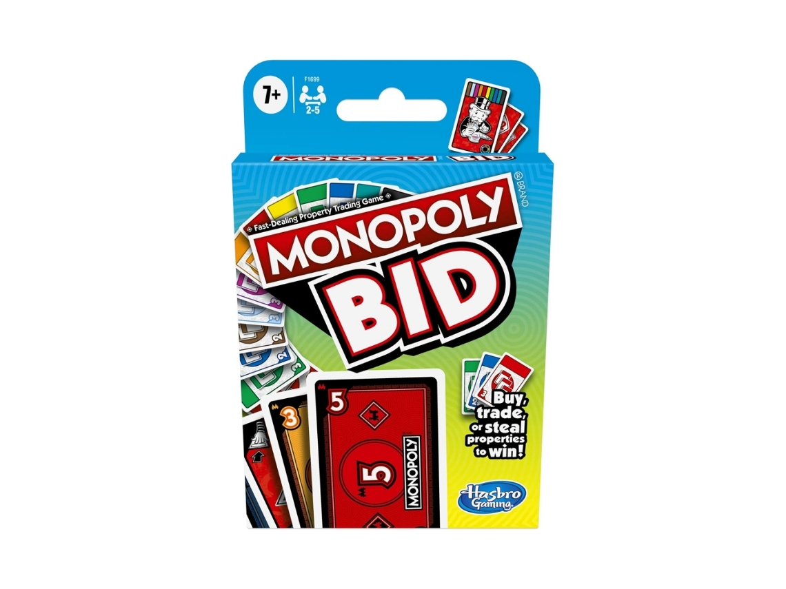 Jogo de Cartas de Educação em Leilão Monopolista em Inglês Bld COZEVDNT