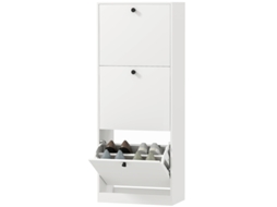 Sapateira Branca 47x26x120cm, 3 Abas, 12 Pares.-xm