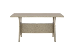 Maison Exclusive - Mesa De Jardim 120x70x66 Cm Vime Pe Cinzento