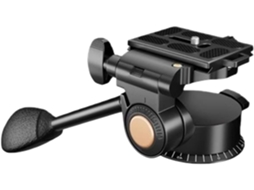 Cabeça de Tripé Portátil em Metal com Rotação de 360 Graus e Ajuste Manual. SFUSHOS