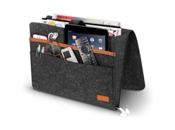 Sacola De Armazenamento De Cama Com Bolsos Para Celular, Tablet E Controles