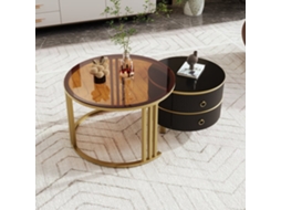 Mesa de Centro com Vidro Temperado NOVELA