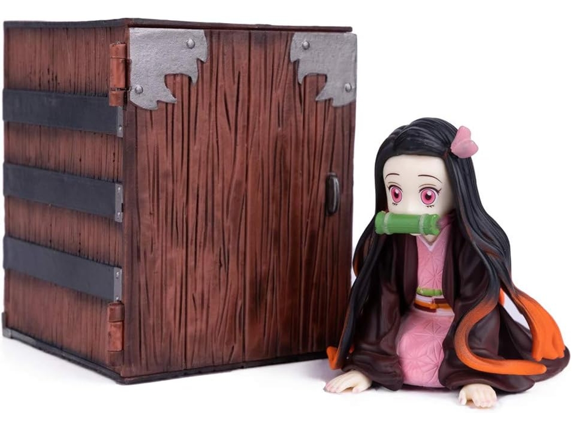 Demon Slayer Kamado Nezuko Figura Estátua Modelo Boneca Kimetsu no Yaiba Coleção Bonito Presentes de Aniversário Pvc 6 Polegadas JEDBESETZT