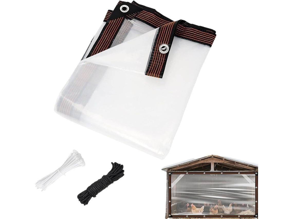 Lona De Inverno Para Galinheiro - Isolante, Com Bordas Reforçadas E Impermeável.