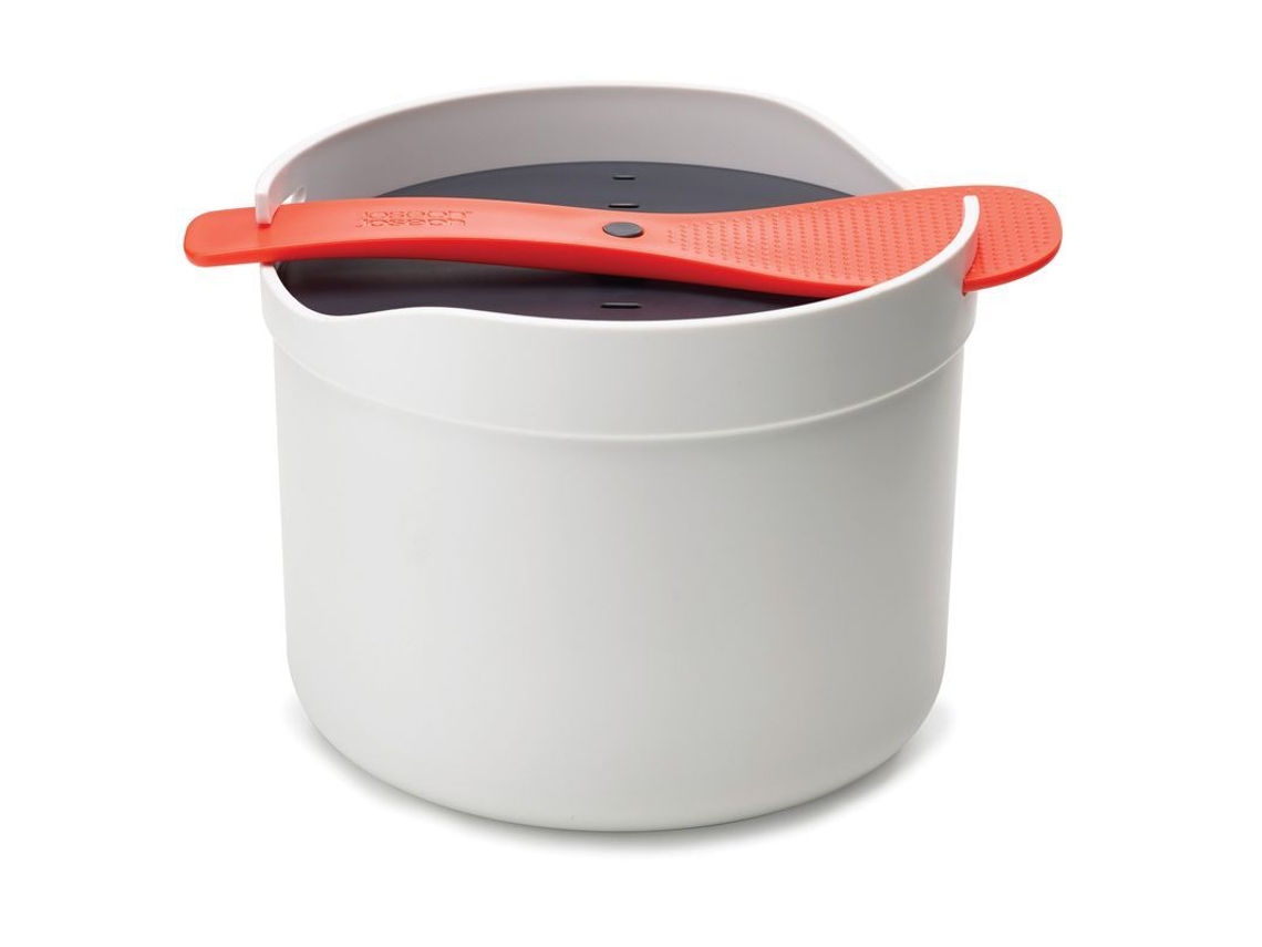2026-cozinheiro De Arroz E Grãos De Micro-ondas Com Vaporizador - Stone/laranja (1 Unidade)