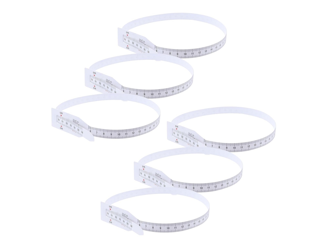 Lurelia Fita Para Bebé Para Bebé Flexível Multifuncional Resistente 6 Unidades Plástico Para Medição De Cabeça, Tórax E Cintura