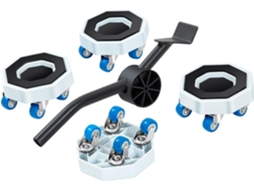 Conjunto De 4 Elevadores Redondos Para Móveis Com Almofadas Borracha Antiderrapantes, Elevadores De Plástico Para Camas