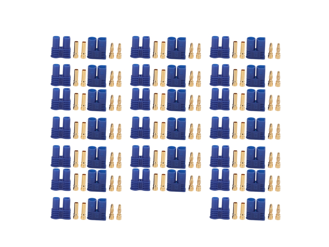 20 Conjuntos Conector De Bateria Ec2 Para Lipo Rc