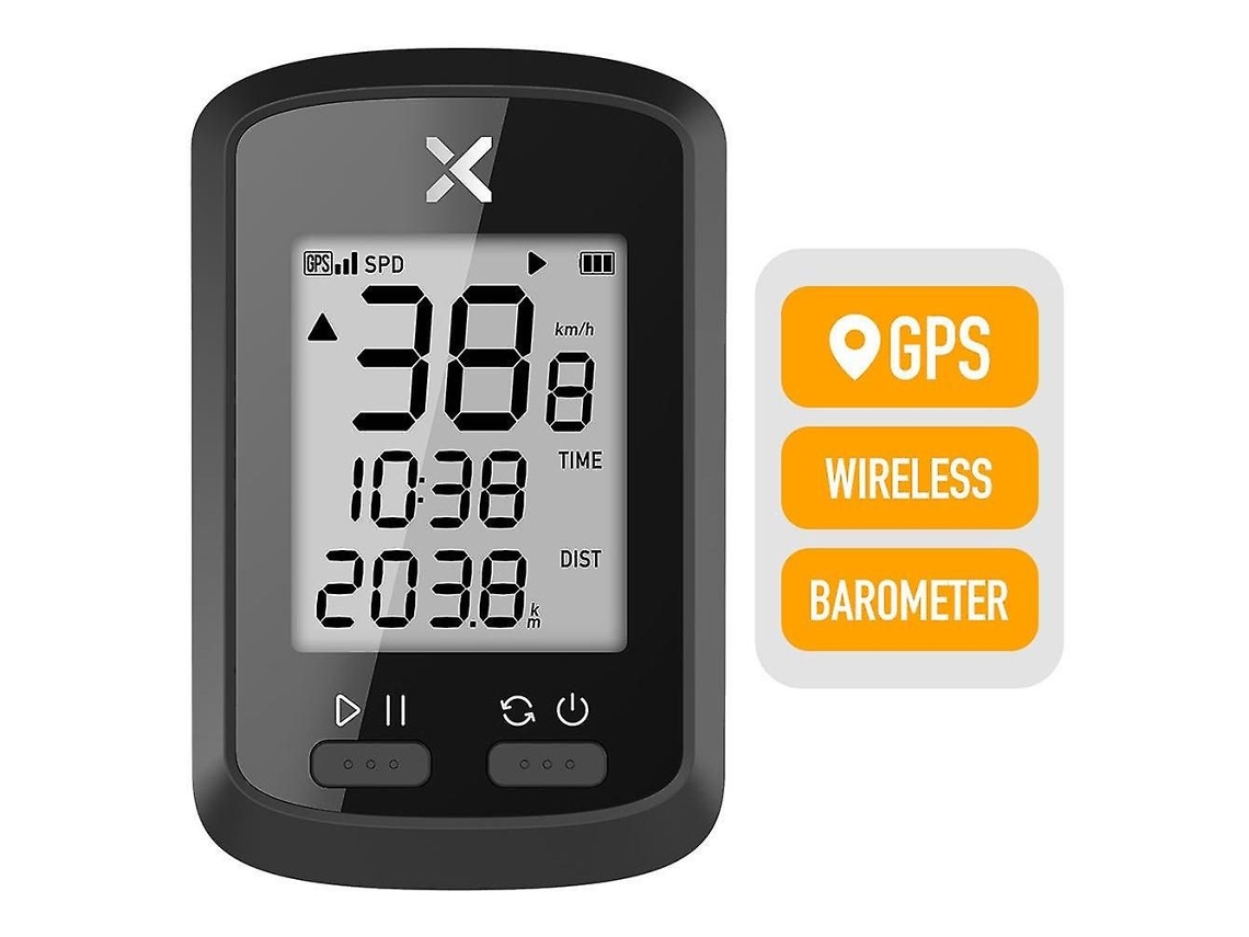 Velocímetro digital sem fio para bicicleta Xoss Slowmoose Smart GPS