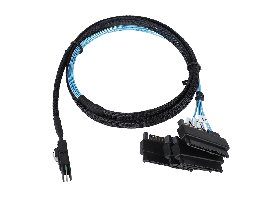 Cabo De Dados De Servidor Cabledeconn Mini Sas36p Sff-8087 Para Sff-8482 Sas29+15p Sata