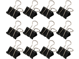 Clips De Metal Preto Toddmomy 51mm, Pacote Com 48 Unidades, Prendedores Duráveis Com Design Ideal Para Organização