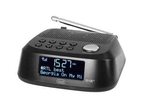Rádio Despertador Digital De Mesa Trevi Rc 80d4 Dab Com Receptor Dabdab