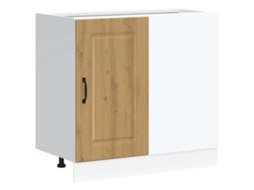 Kitchen Base Cabinet, Kitchen Base Cabinets Vidaxl Marrom Madeira Processada (n/a)
