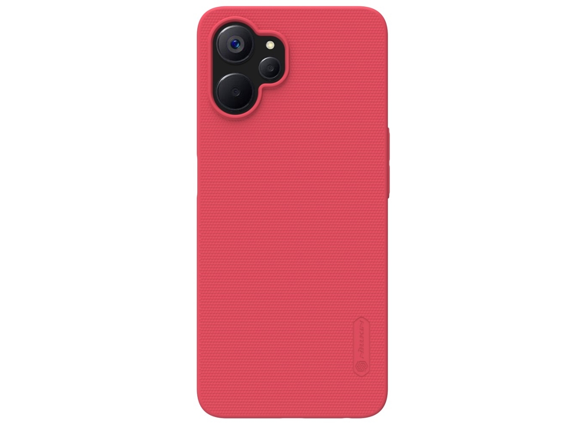 Capa Fosco Para Realme Realme 9i 5g/10 5g/10t 5g Nillkin Pele Sintética Anti-choque Vermelho