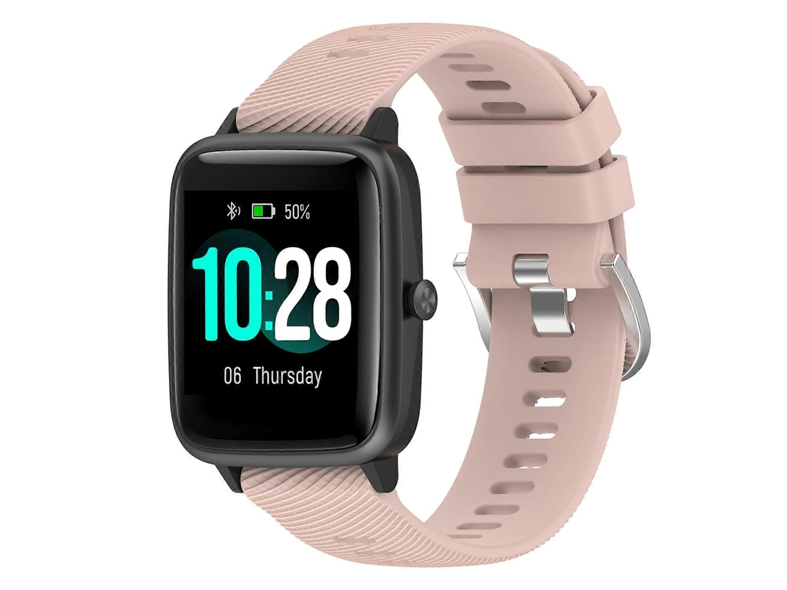 Pulseira De Silicone Texturizada Cruzada De 19 Mm Para Xiaomi Haylou Solar Ls01