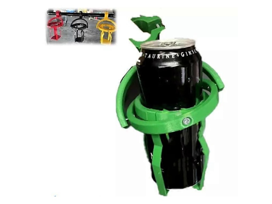 Porta copos Universal AQUAFORGE em Cor Verde, para Bicicletas, Carrinhos de Bebê, Andadores, Scooters e Cadeiras de Rodas