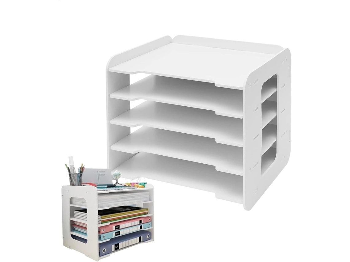 Organizador De Arquivos De Escritório, Organizador De Papel Para Mesa | Suporte Para Documentos De P Vayotoy
