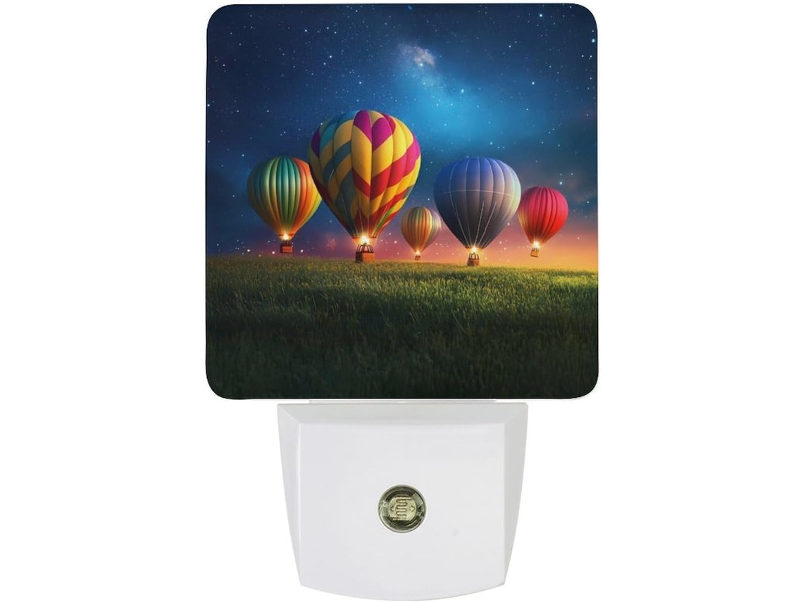 Ar Quente Balões Com Luz Noturna Brilhante Que Liga Para Levar E Possui Sensor Crepuscular