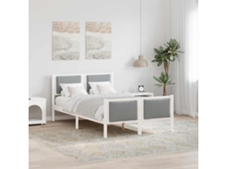 Vidaxl Estrutura Da Cama Cinzento-claro 120 X 190 Cm Tecido