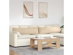 Vidaxl Travesseiros De Sofá 2 Pcs Creme 145 X 40 Cm Tecido