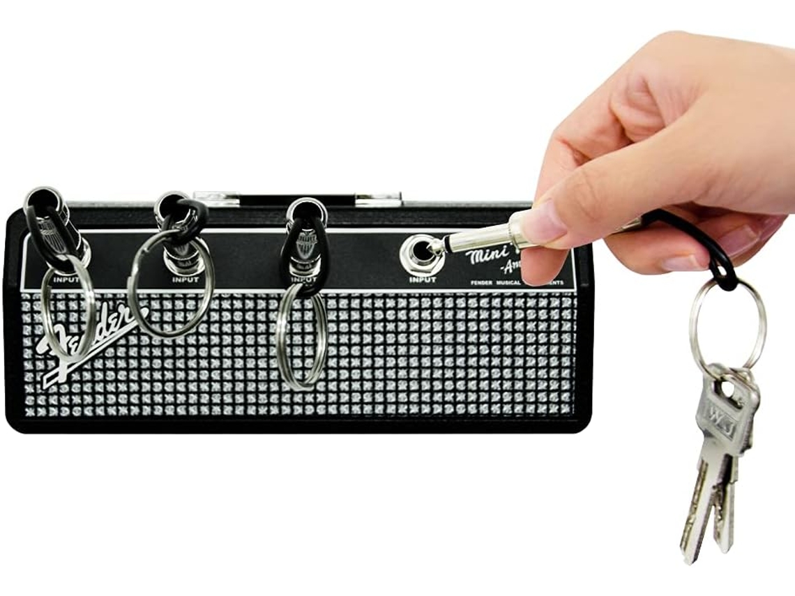 Chaveiro de Guitarra para Parede com 4 Argolas BRILVIBERA