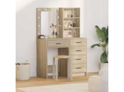 Vidaxl Mesa De Vestir 2 Unid. Castanho 50 X 41 X 135 Cm