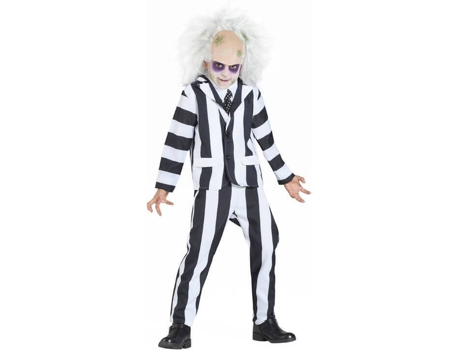 Fato de Menino  Fantasma Riscas Largas (Tam: 7 a 9 anos)